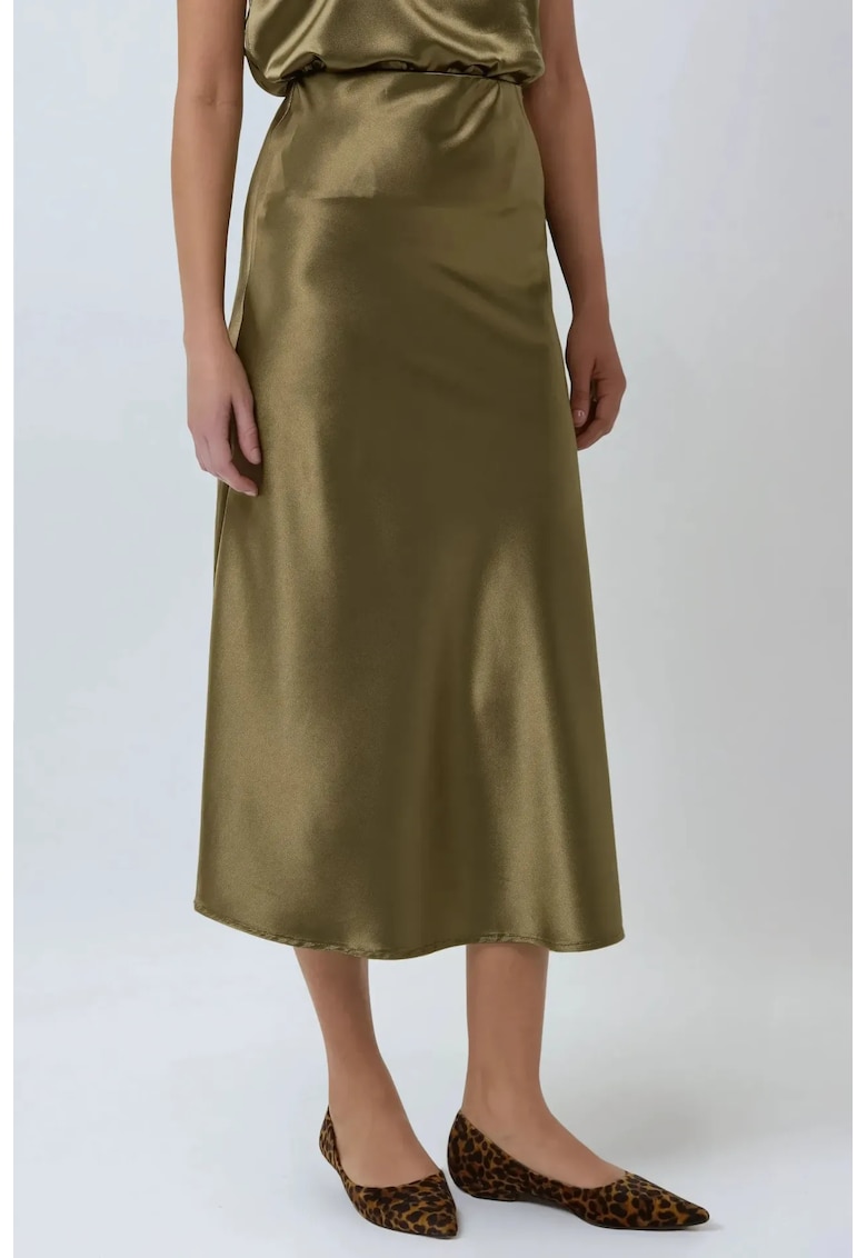 Oferte la Fusta midi din satin 00