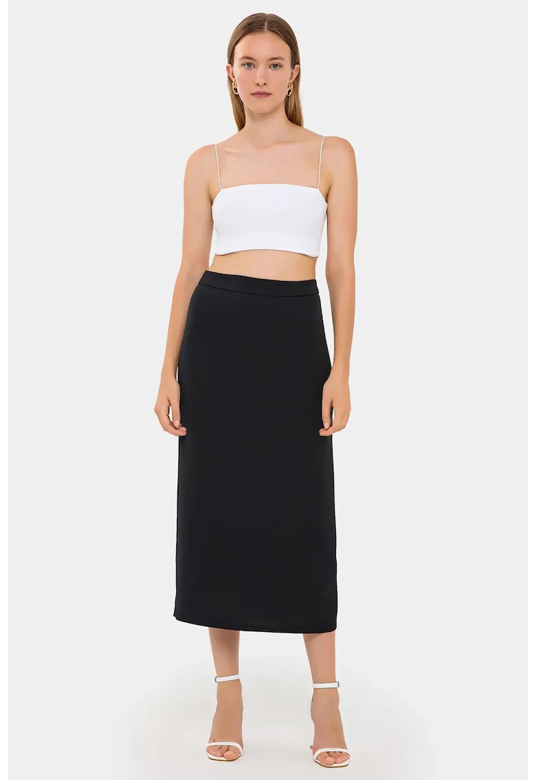 Oferte la Fusta dama -  poliester - negru - Negru