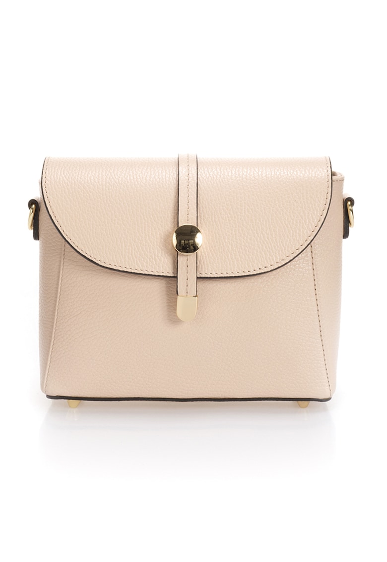 Oferte la Geanta crossbody din piele cu bareta detasabila - Piersica