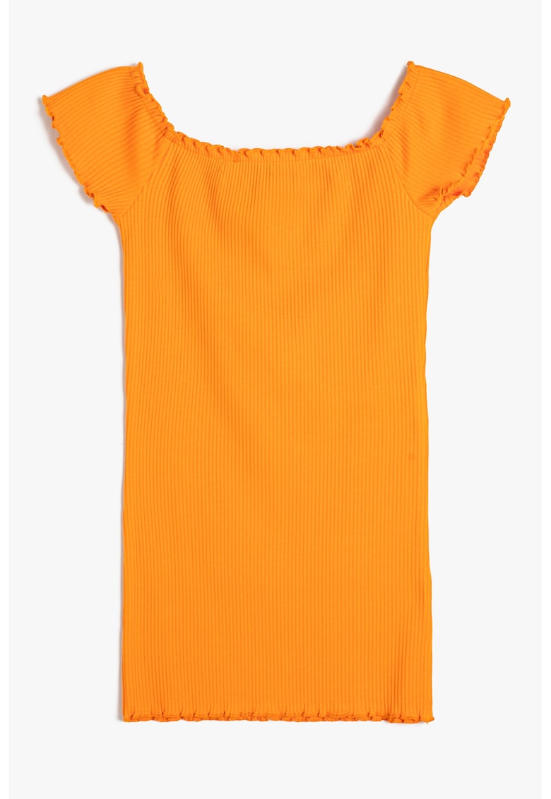 Oferte la Rochie dreapta striata - Portocaliu