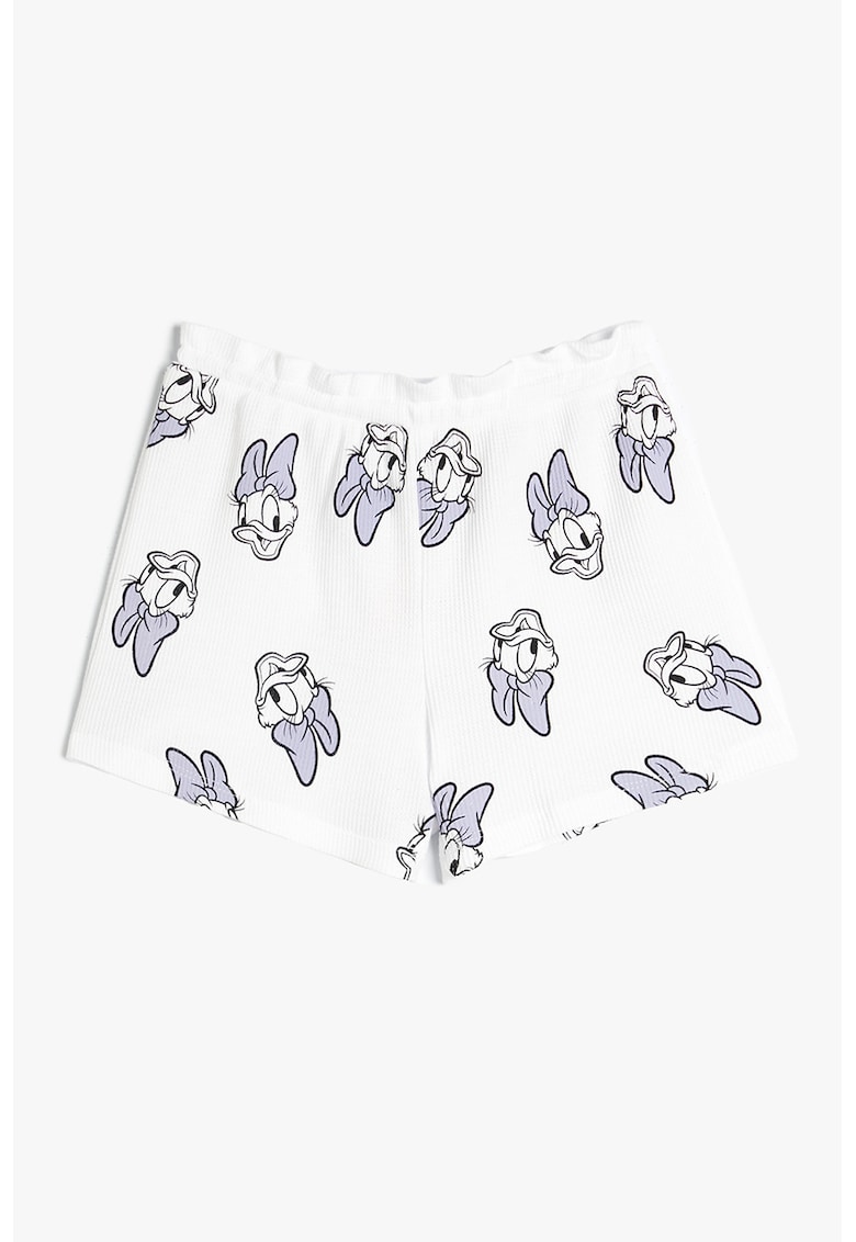Oferte la Blugi scurti cu model Daisy Duck - Alb/Gri