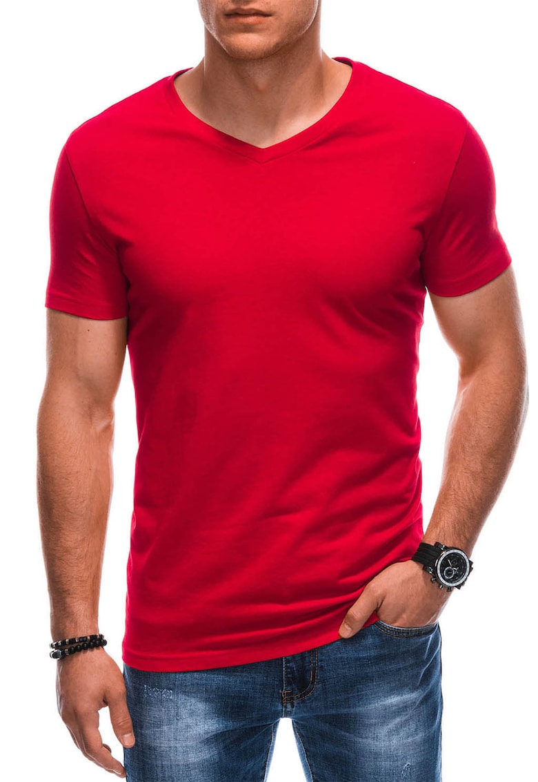 Oferte la Tricou din bumbac cu decolteu in V