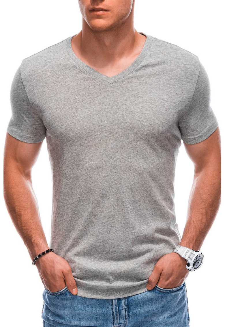 Oferte la Tricou din bumbac cu decolteu in V