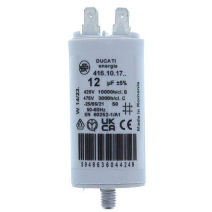 Oferte la Condensator pornire motor 425V 12uF cu pin, Ducati Energia 416101764 MOTCAP-12UF/425-PN-DCT