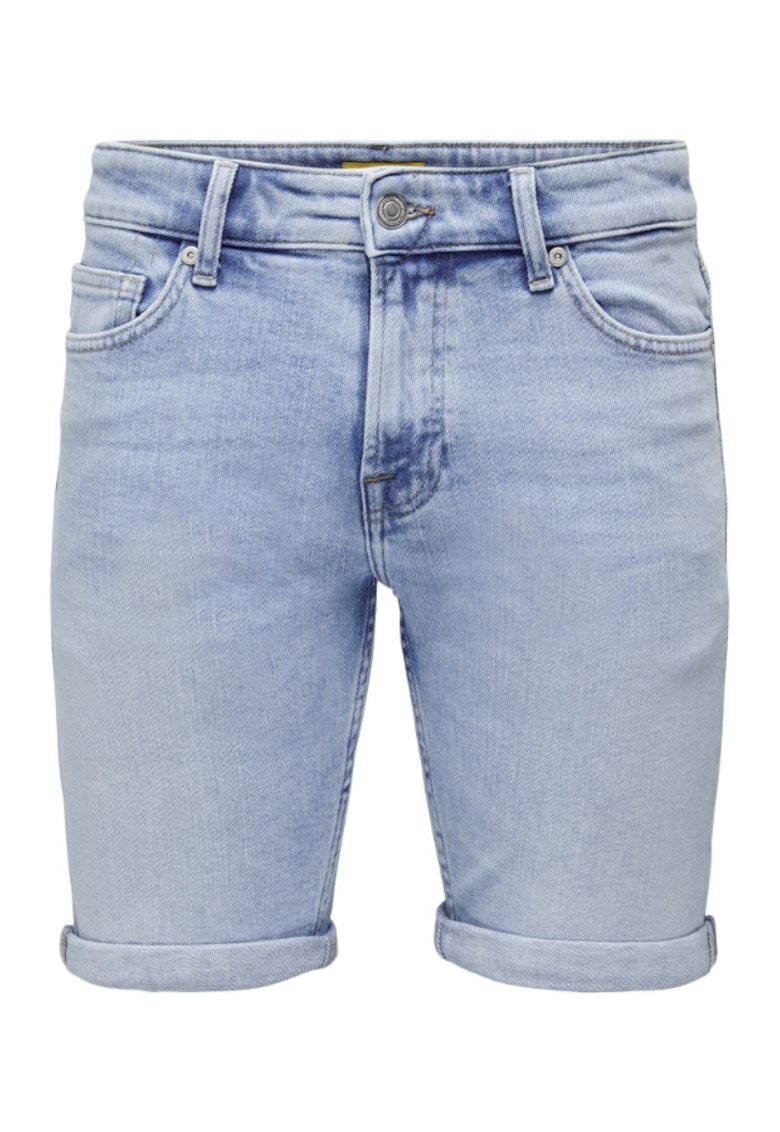 Oferte la Pantaloni scurti din denim barbati -  301847403 - Bumbac - Albastru