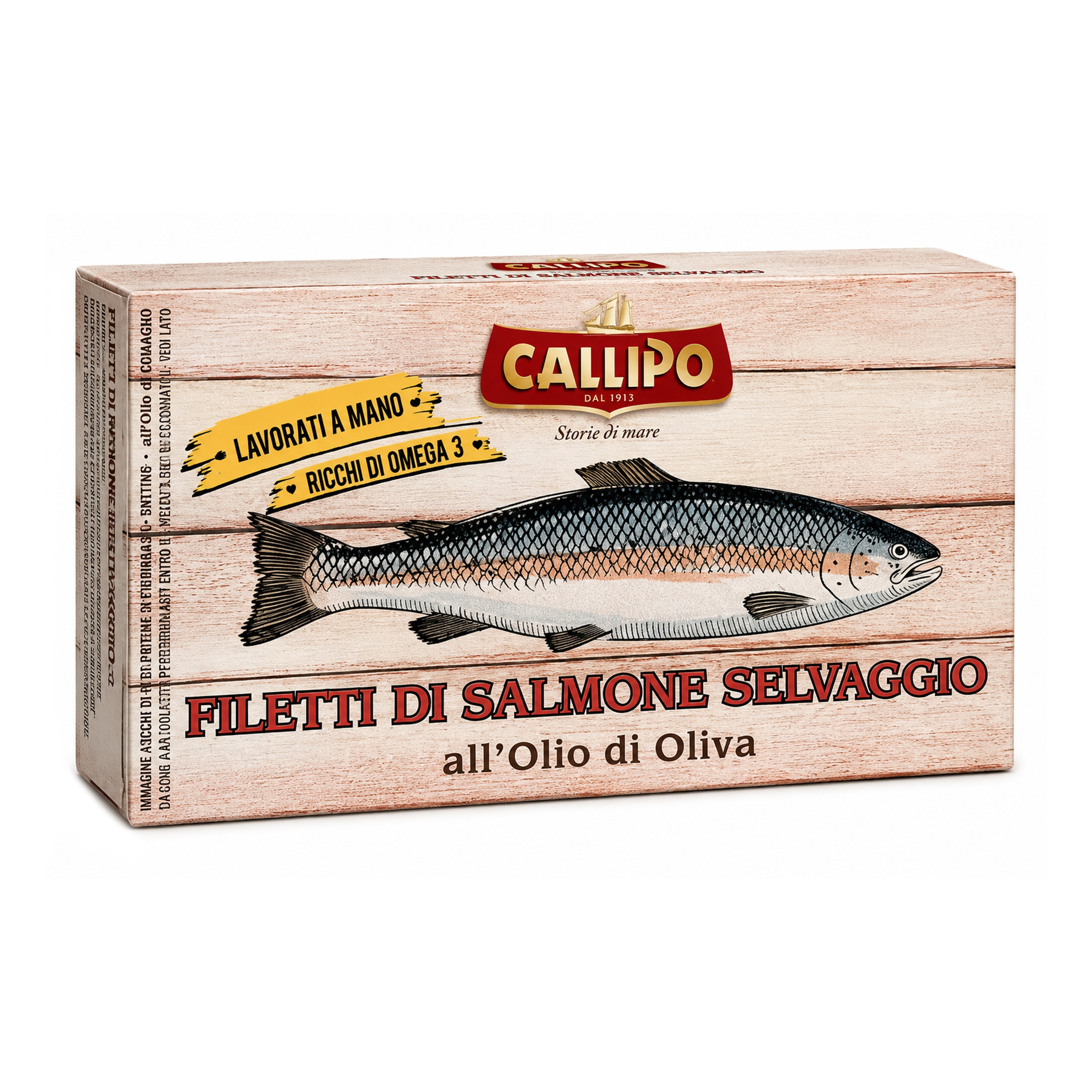 Oferte la File de somon sălbatic în ulei de măsline, 120g Callipo