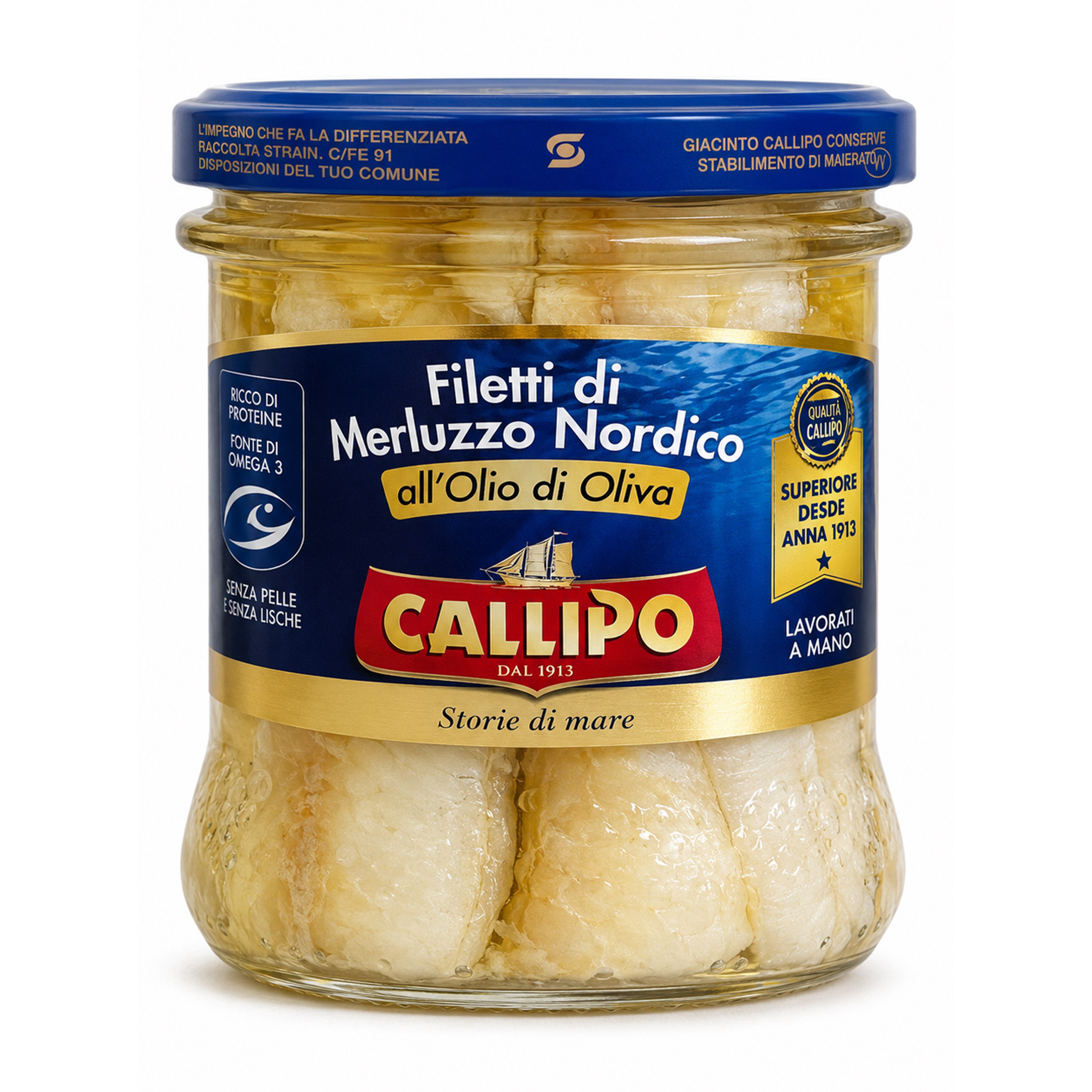 Oferte la File de Cod nordic în ulei de măsline, 150g Callipo
