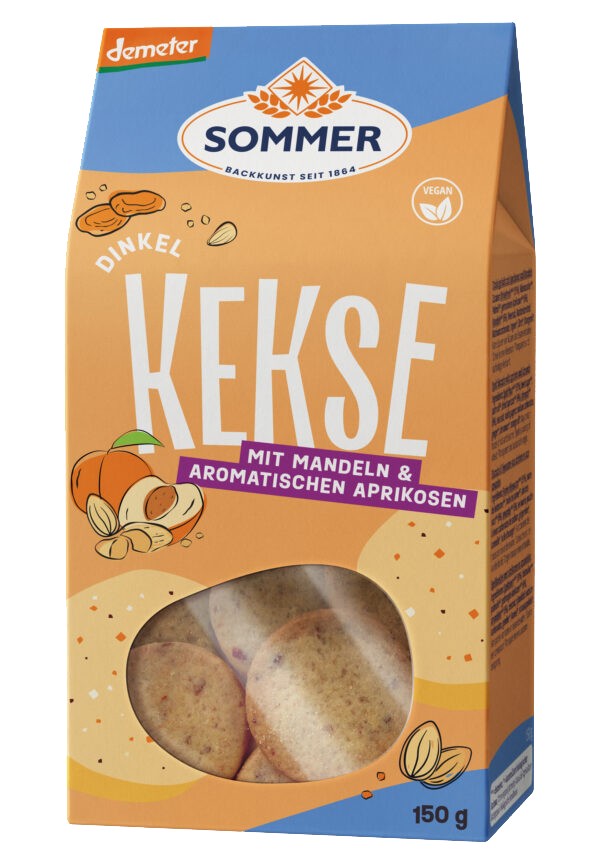 Oferte la Biscuiti bio cu migdale si caise, 150g Sommer