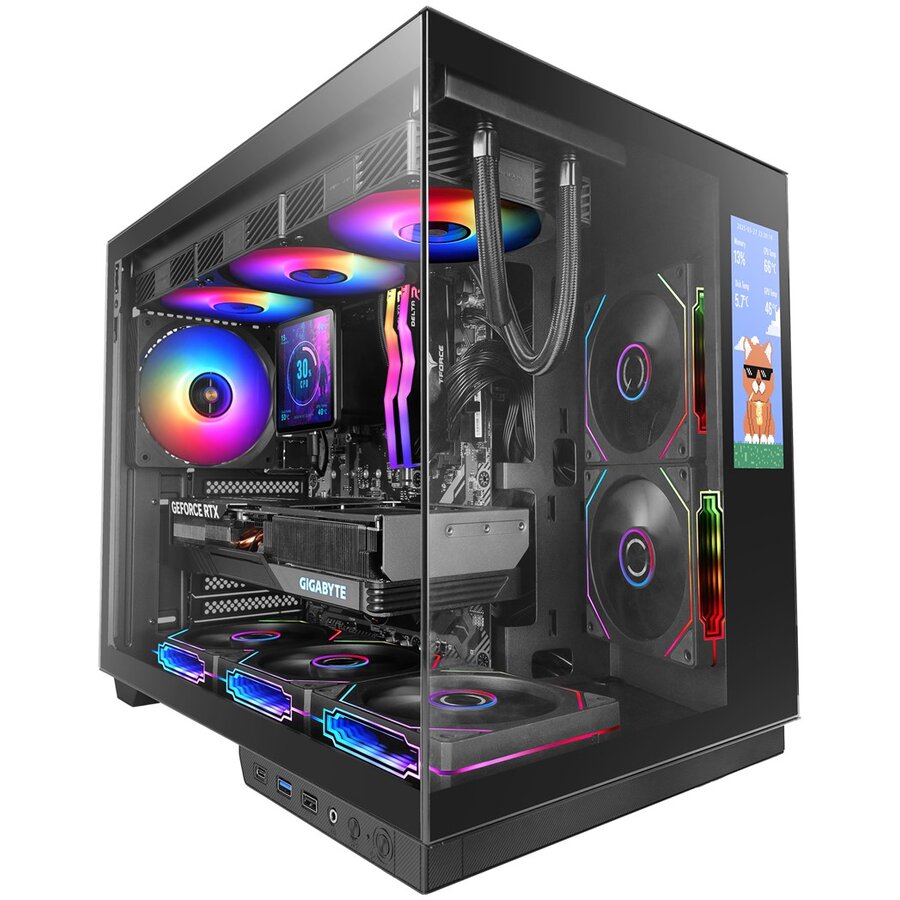Oferte la Carcasa Mars Gaming MCMIRAGE Midi Tower Negru