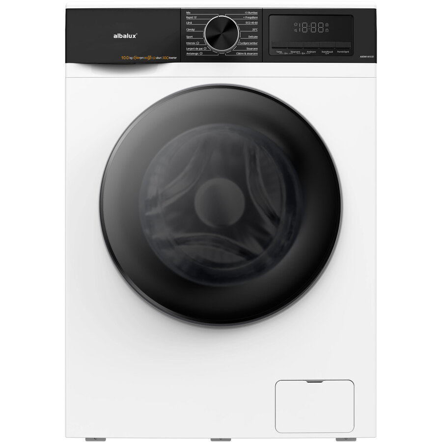 Oferte la Masina de Spalat Rufe Frontala AXEWI141081 10KG 1400RPM 16 Programe Motor Inverter Spalare cu Abur Clasa A Alb