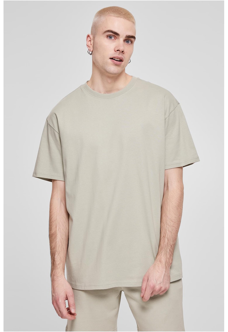 Oferte la Tricou supradimensionat cu maneci cazute - Verde pal