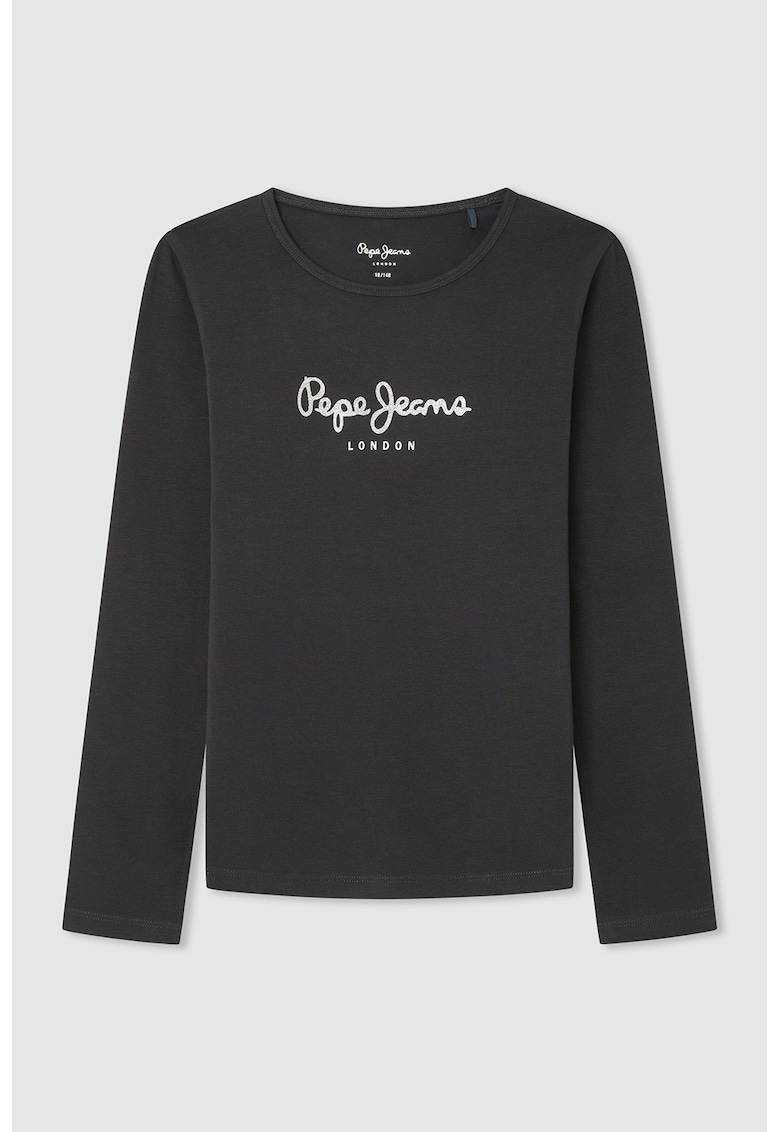 Oferte la Bluza cu imprimeu logo Hana - Negru