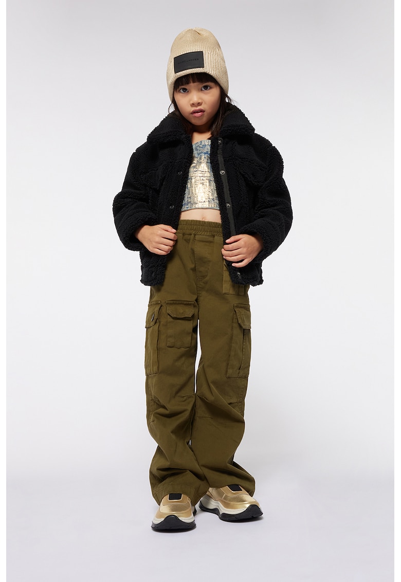 Oferte la Pantaloni cargo cu talie elastica - Kaki