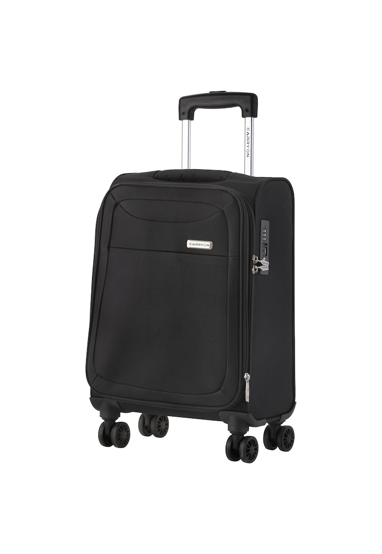 Oferte la Troler de cabina extensibil  Air - bagaj de mana - 55x35x20 cm - poliester - +20% capacitate - 2.3 kg - negru - 55 cm