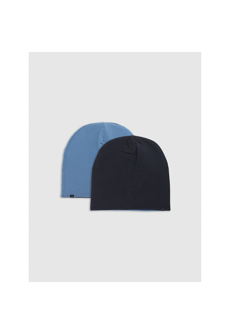 Oferte la Caciula beanie unisex  cu doua fete - albastru - universal