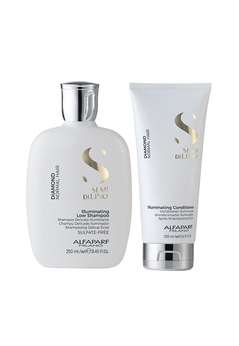 Oferte la Set Alfaparf Semi Di Lino Diamond Iluminating: 250 ml - Sampon + 200 ml - Balsam