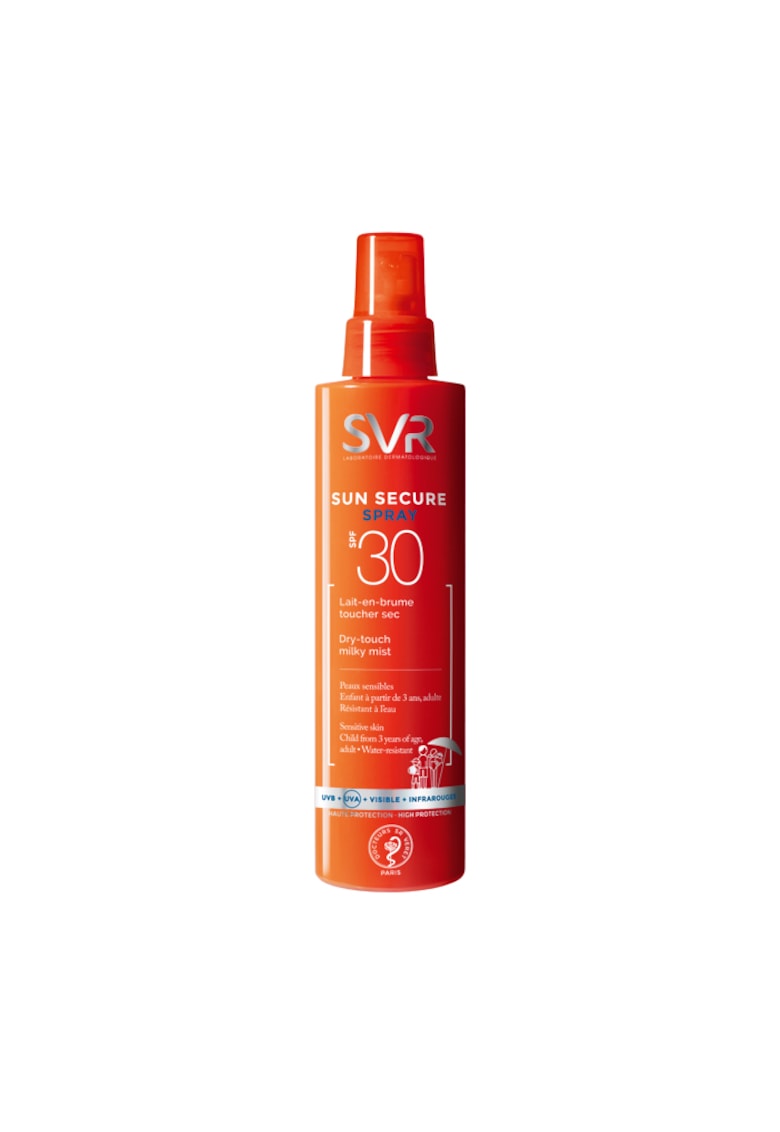 Oferte la Spray lapte SVR Sun Secure pentru pielea sensibila - 200 ml - 30 SPF