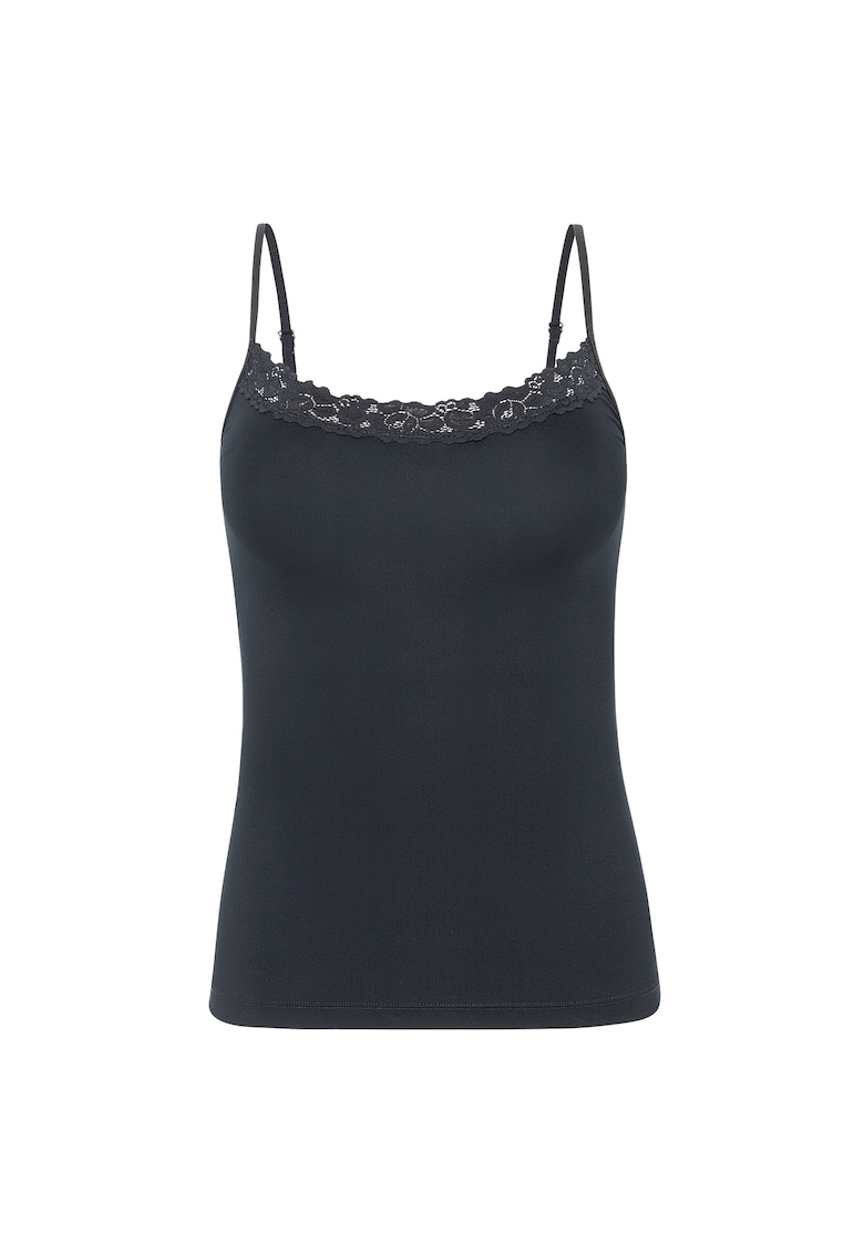 Oferte la Top slim fit cu captuseala din dantela - Negru