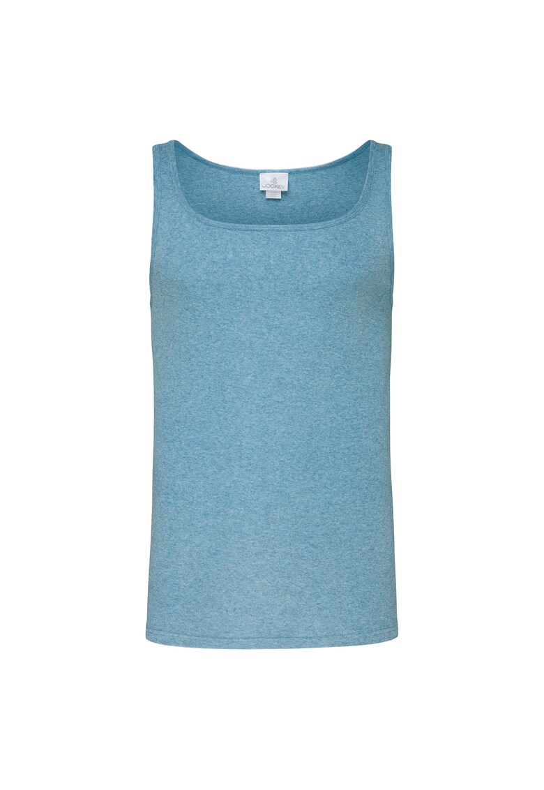 Oferte la Top slim fit din bumbac - Albastru