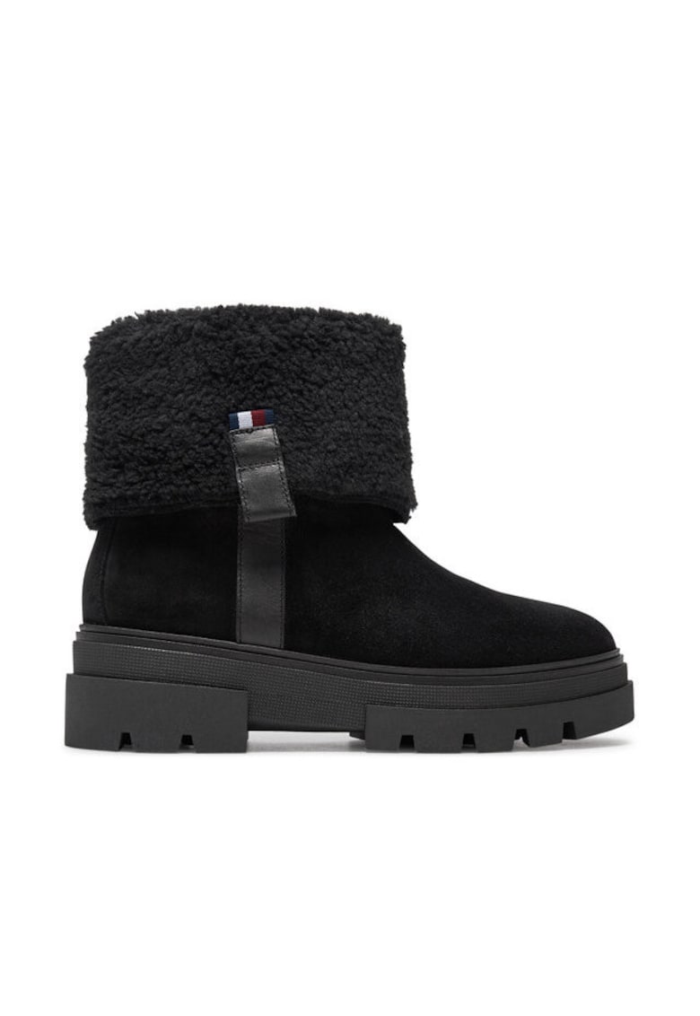 Botine  piele naturala pentru femei - Negru