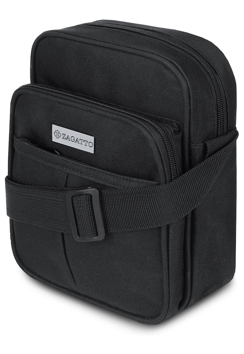 Oferte la Borseta barbat umar - Neagra - Crossbody - 17x22x8 cm - ZG706