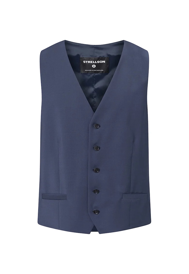Oferte la Vesta regular fit cu inchidere printr-un singur rand de nasturi - Albastru inchis