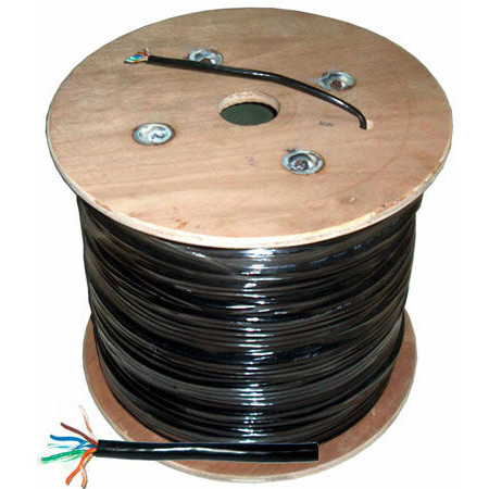Oferte la CABLU UTP CAT5E CU + GEL NEGRU TAMBUR 305M