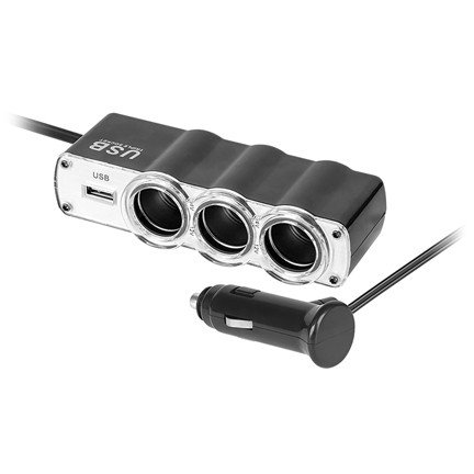 Oferte la Splitter DeSPLITTER BRICHETA AUTO X3 CU USB SI CABrichetaLU