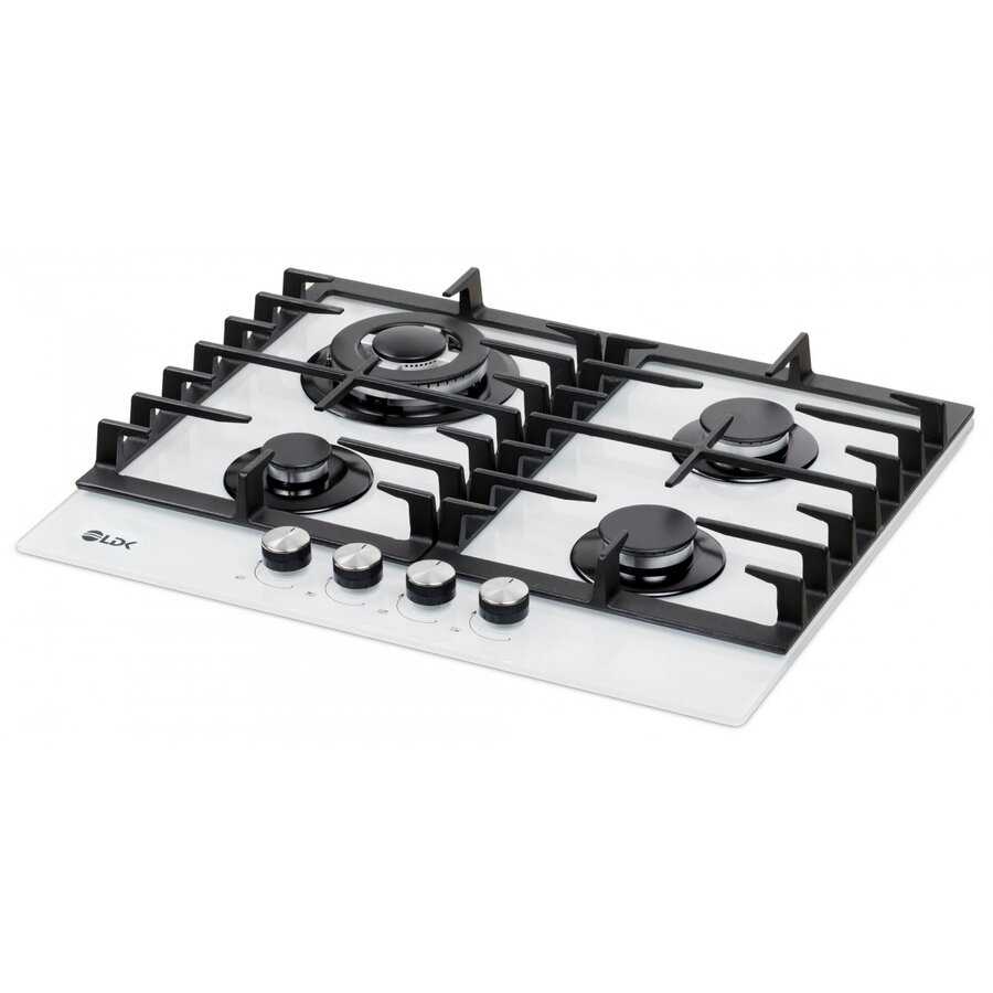 Oferte la Plita Incorporabila Toledo Wok Jz4white60 Gaz 4 Arzatoare Wok Aprindere Electrica Gratare Fonta Siguranta 60Cm Alb