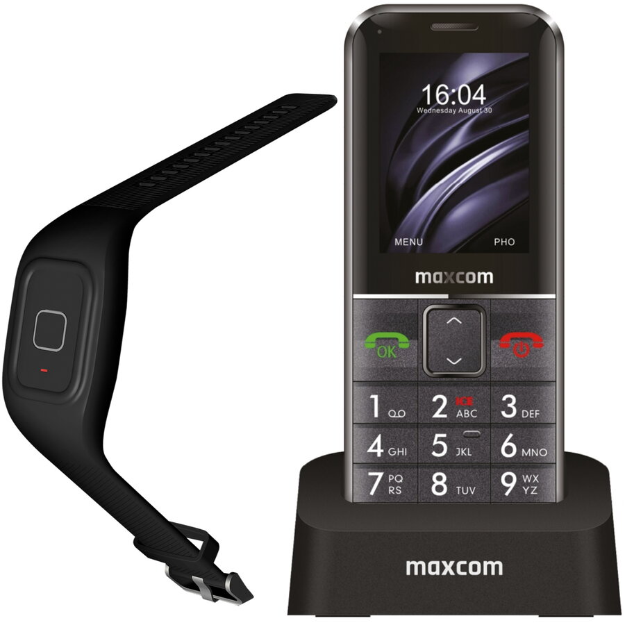 Oferte la Telefon Mobil MM735 Single SIM Tracker GPS + Bratara SOS IP67 Negru