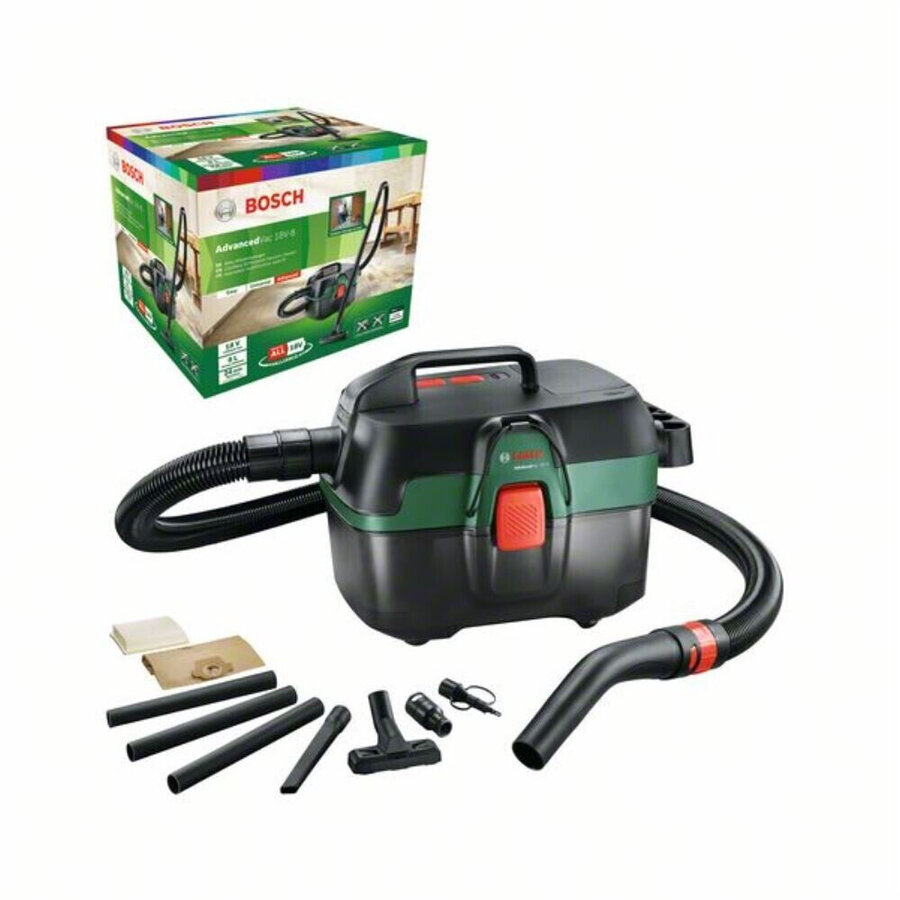 Oferte la Bosch AdvancedVac 18V-8, wet/dry vacuum cleaner (green, without battery and charger)