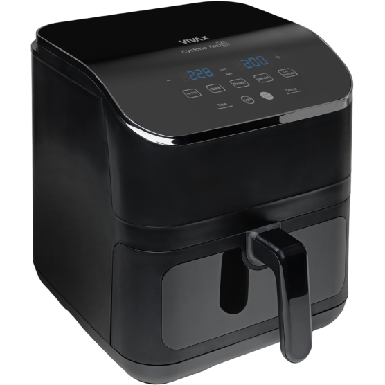 Oferte la Friteuza cu Aer Cald DFA-617DB 6L Temperatura Reglabila pana la 200°C Cronometru Tava Antiaderenta Protectie la Supraincalzire 1500W Negru