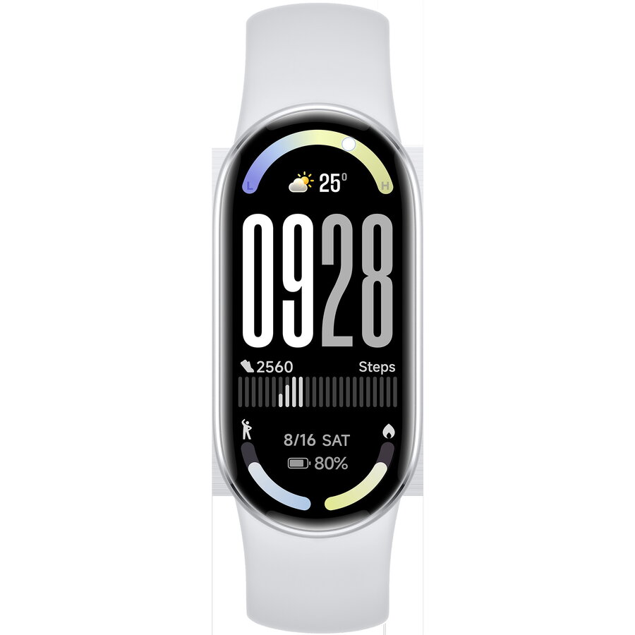 GPS Smart Band 10, fitness tracker light grey, TPU strap in Glacier Silver