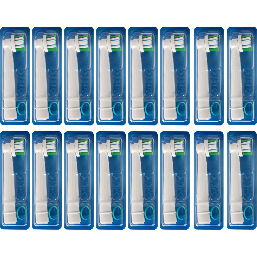 Pro Precision Clean Brush Heads 16 Pack Frustration-Free Packaging