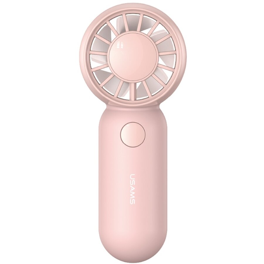 Oferte la Ventilator de camera ZB354 Mini, 3W, 10400 rpm, 500 mAh, 3 viteze, USB, Indicator LED, Roz