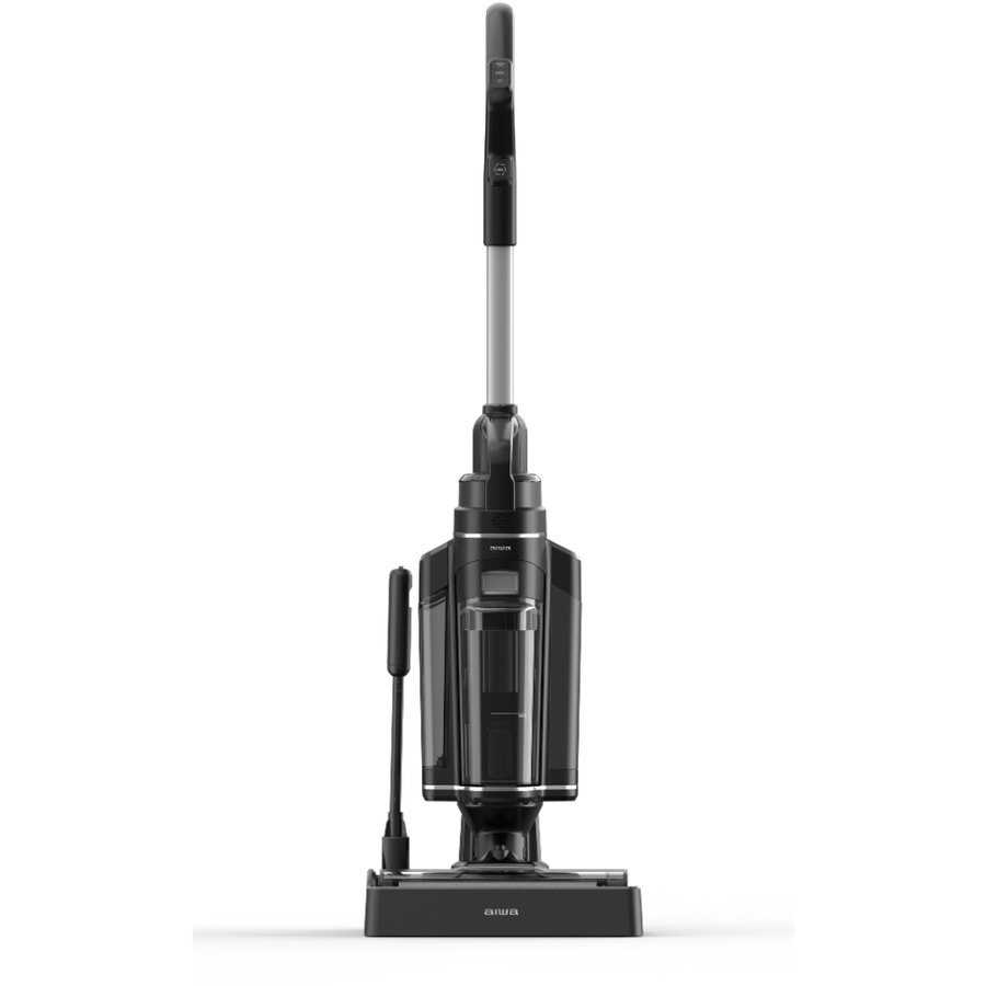 Oferte la Aspirator Vertical MIZUSUI PRO AFC-800 2 in 1 Uscat si Umed 200W 11kPa 18V 5200mAh Autonomie de Pana la 60 de Minute Rezervor Dublu Baza cu Autocuratare Usor de Manevrat 10 Accesorii Incluse Gri Inchis
