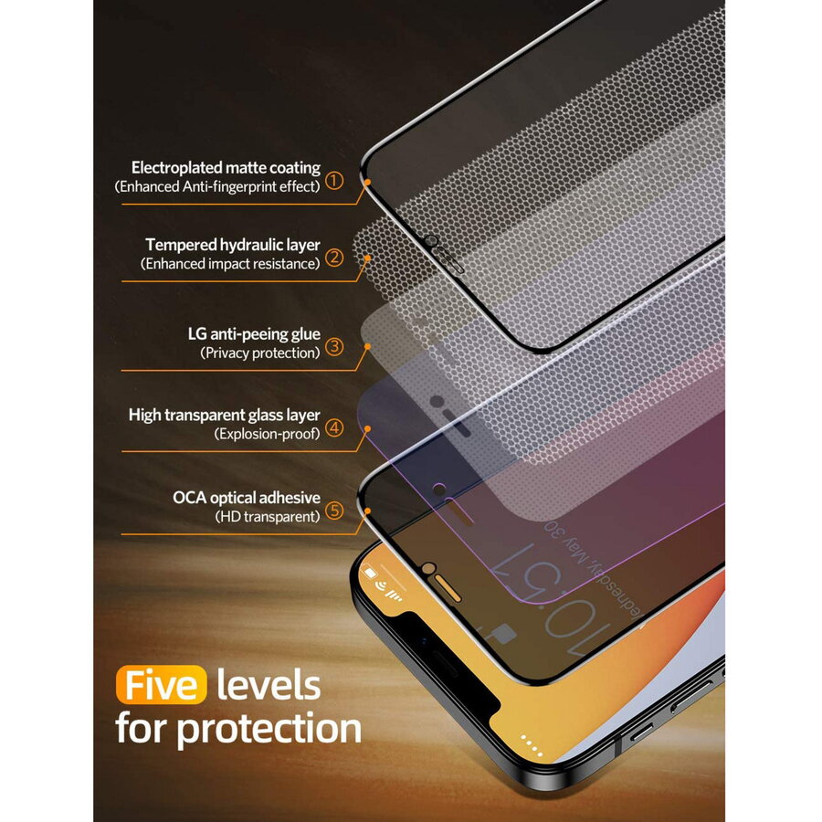 Oferte la GPS NEVOGLASS 3D PRIVACY, transparent screen protector, iPhone 17 Air