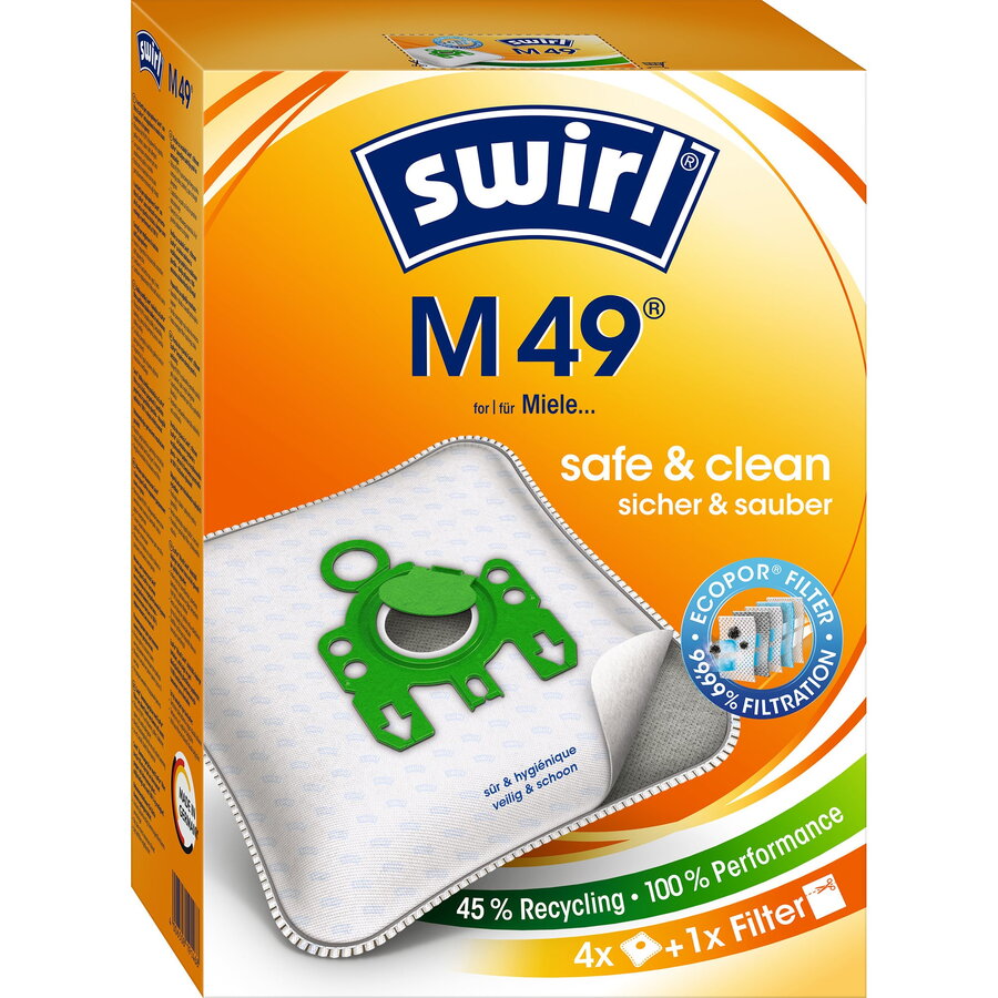 Oferte la vacuum cleaner bags M 49 EcoPor (4 bags, 1 exhaust filter)