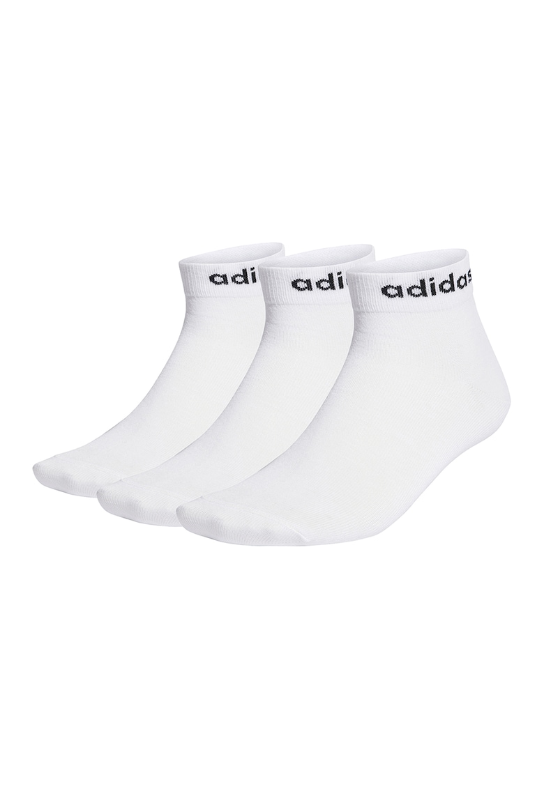 Oferte la Set de sosete scurte - 3 perechi - Alb/Negru
