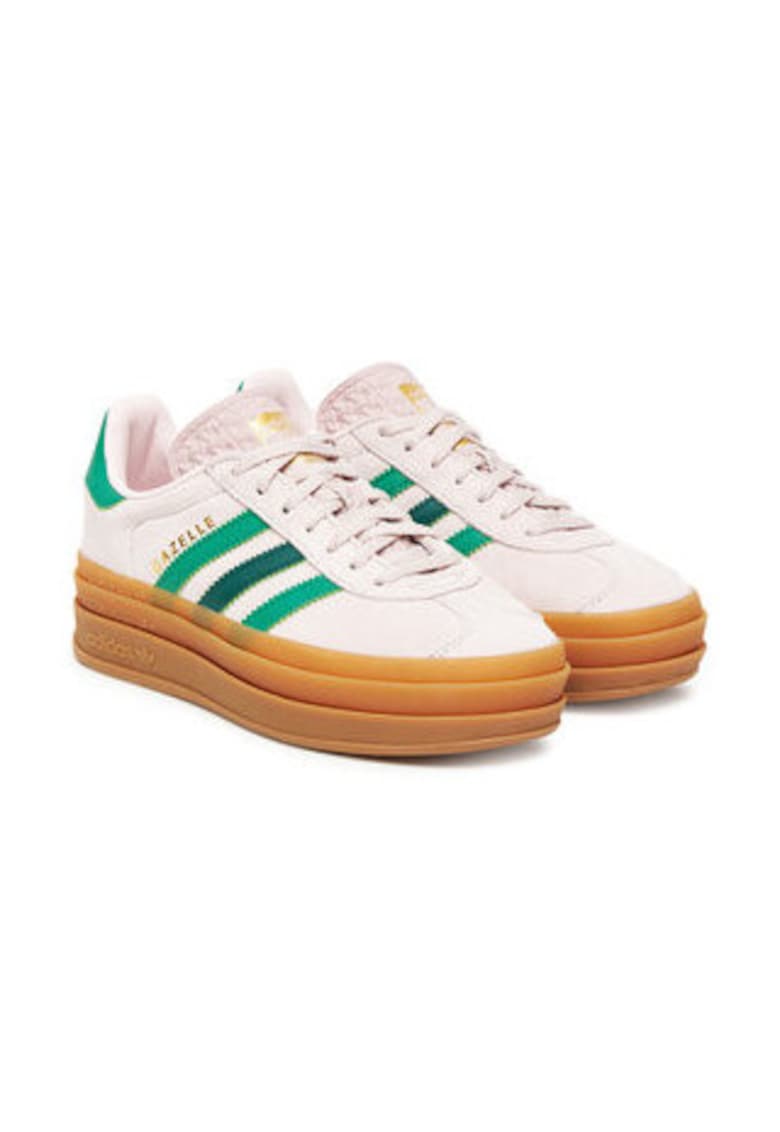 Pantofi sport piele cu platforma - Ivoire