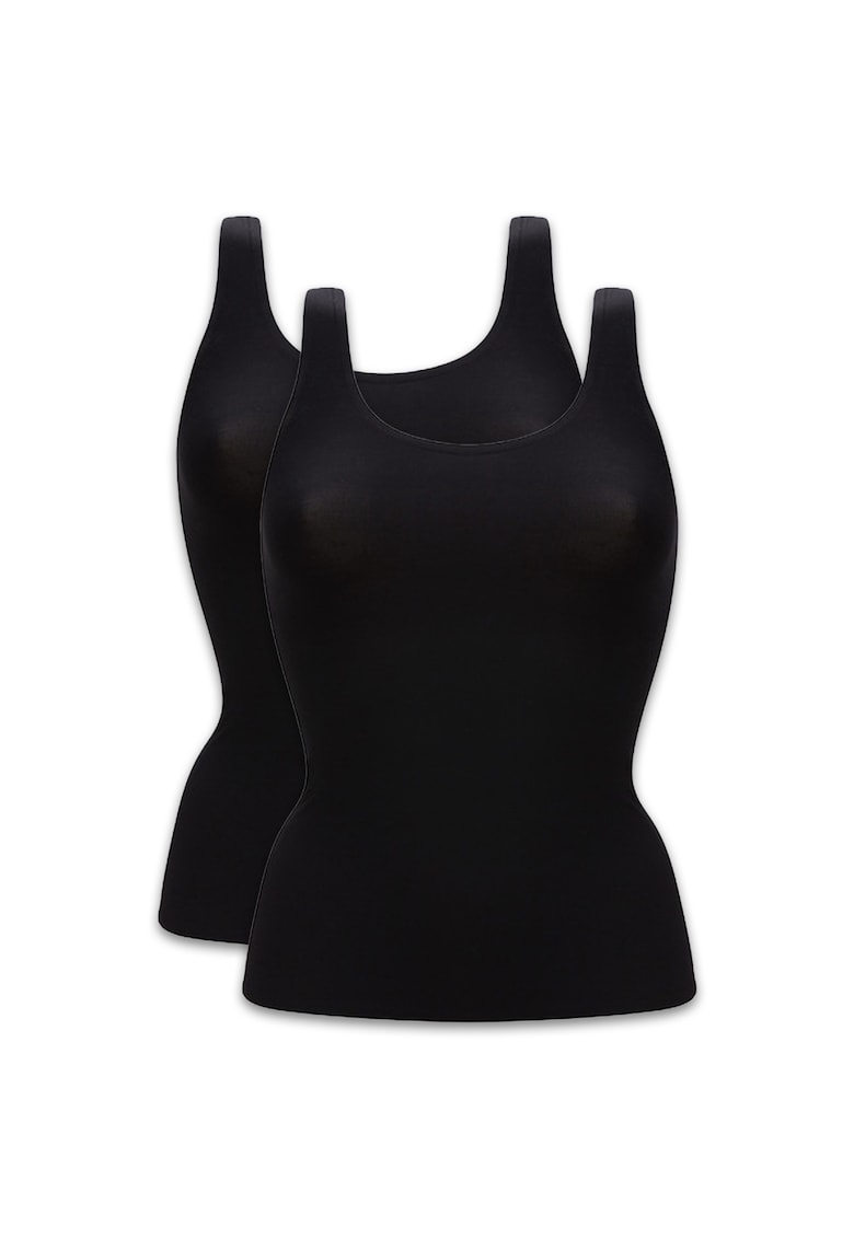 Oferte la Set de topuri uni - 2 piese - Negru