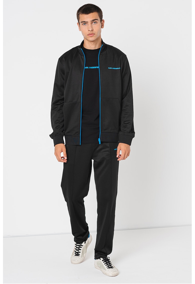 Oferte la Bluza de trening cu buzunare oblice - Negru