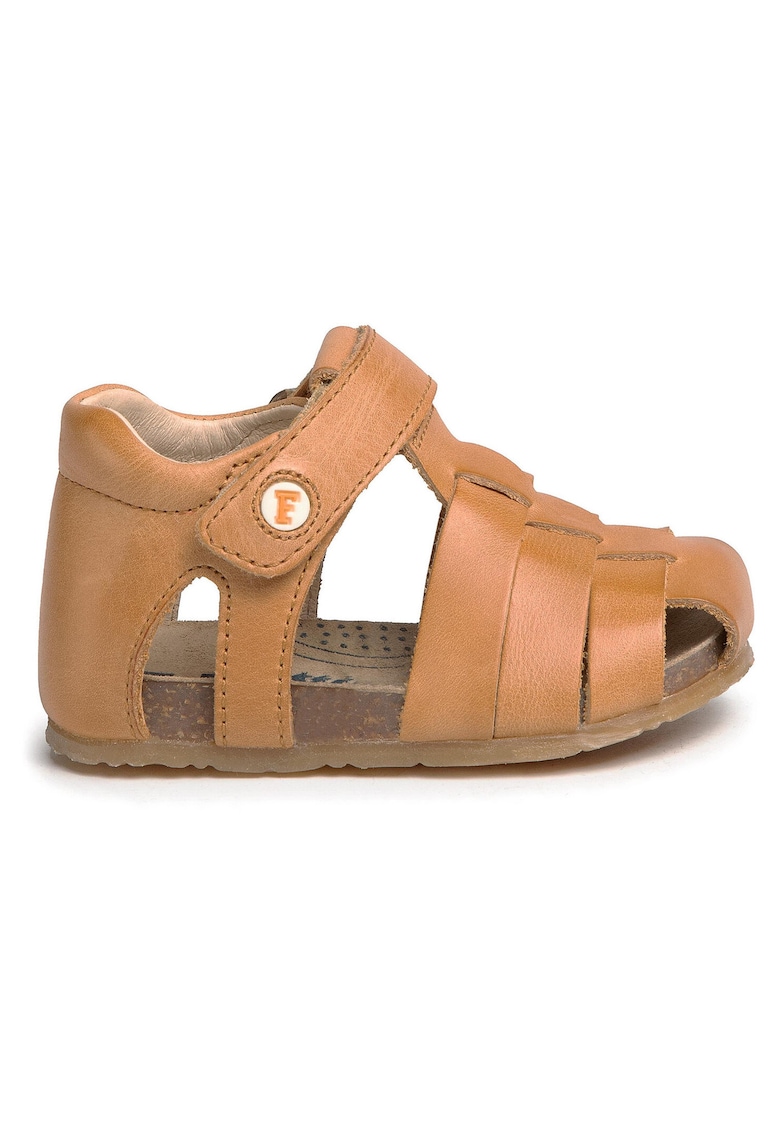Oferte la Sandale copii -  piele naturala - maro - inchidere velcro -