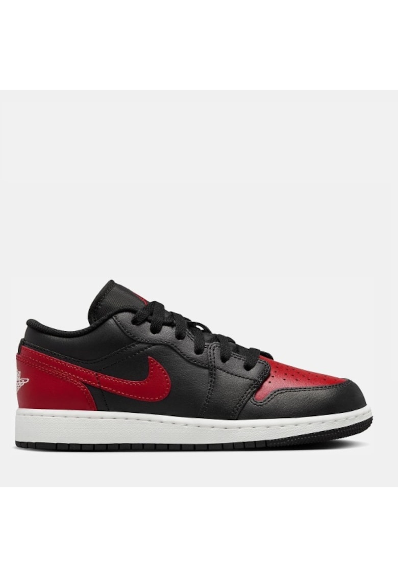 Oferte la Pantofi sport baieti  Air Jordan 1 Low - piele naturala/piele ecologica - rosu/negru