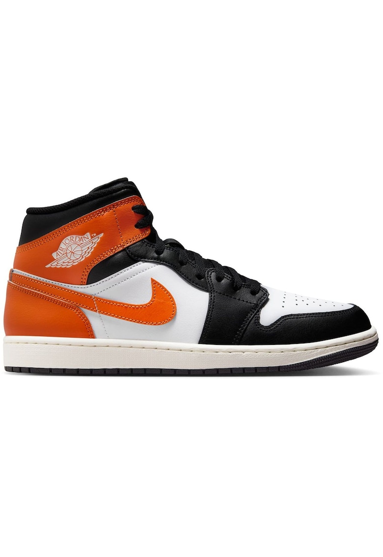 Oferte la Pantofi sport  Air Jordan 1 Mid 48093 - Alb/Negru/Portocaliu