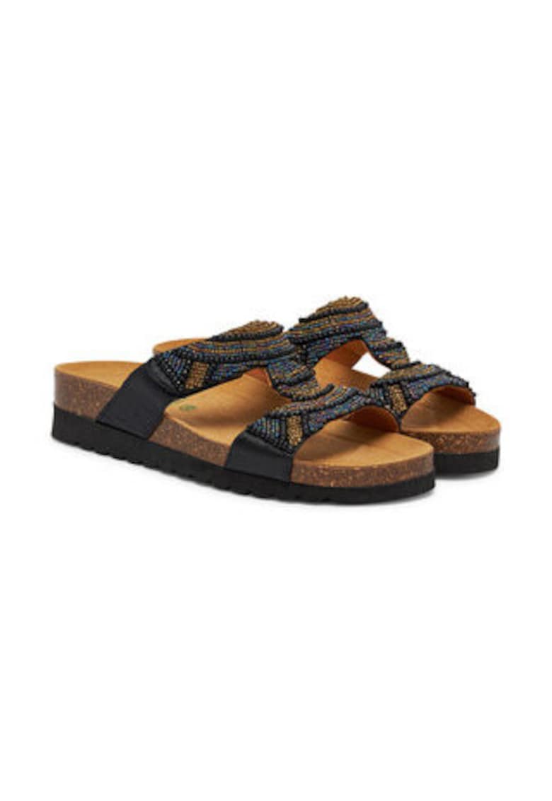 Oferte la Papuci dama Grunland piele ecologica - Negru