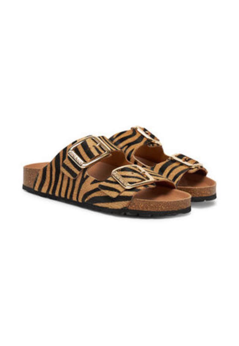 Oferte la Papuci Grunland multicolor piele naturala - Multicolor