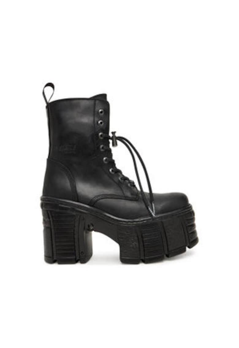 Oferte la Ghete dama  piele naturala - Negru