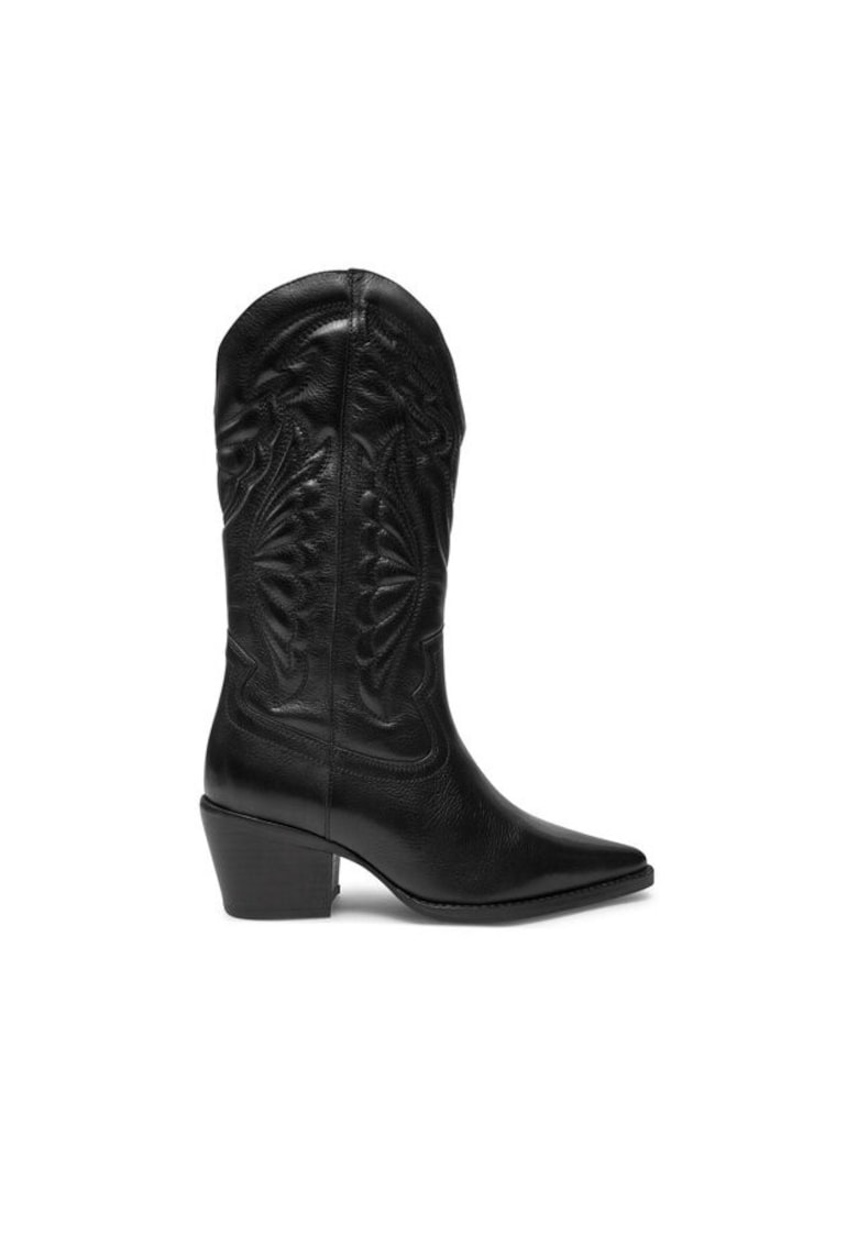 Oferte la Ghete  cowboy - piele naturala - negru - Negru