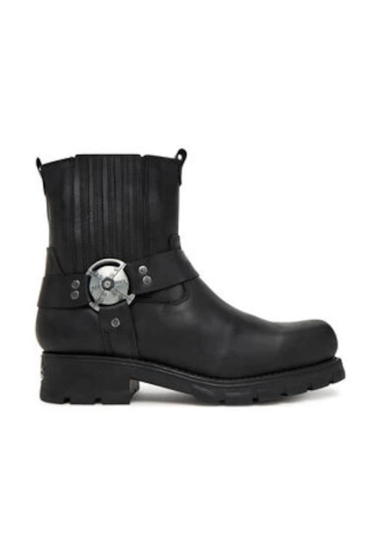 Oferte la Ghete barbatesti  din piele naturala - Negru